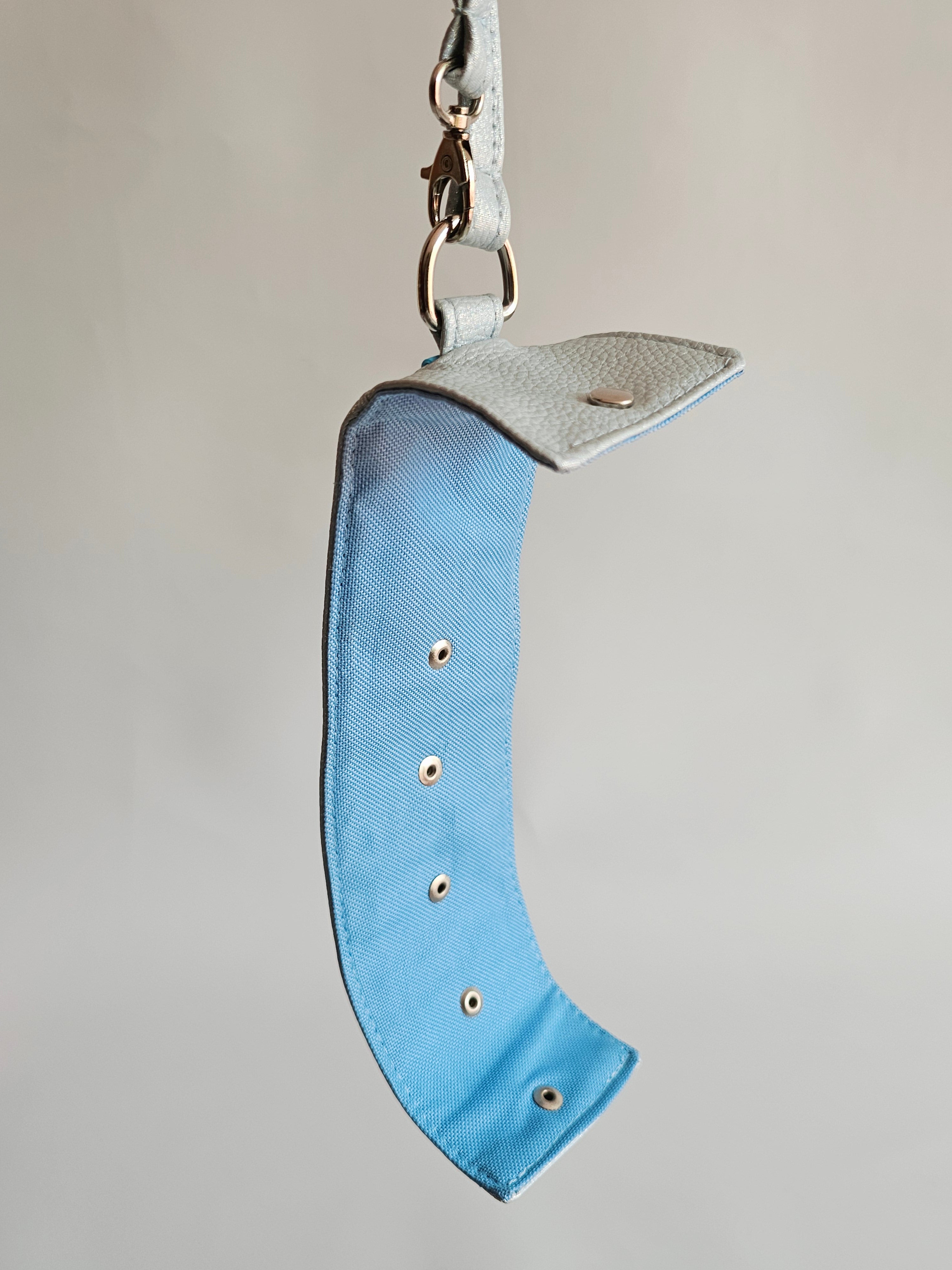 Clip de Ropa Azul Claro Glitter