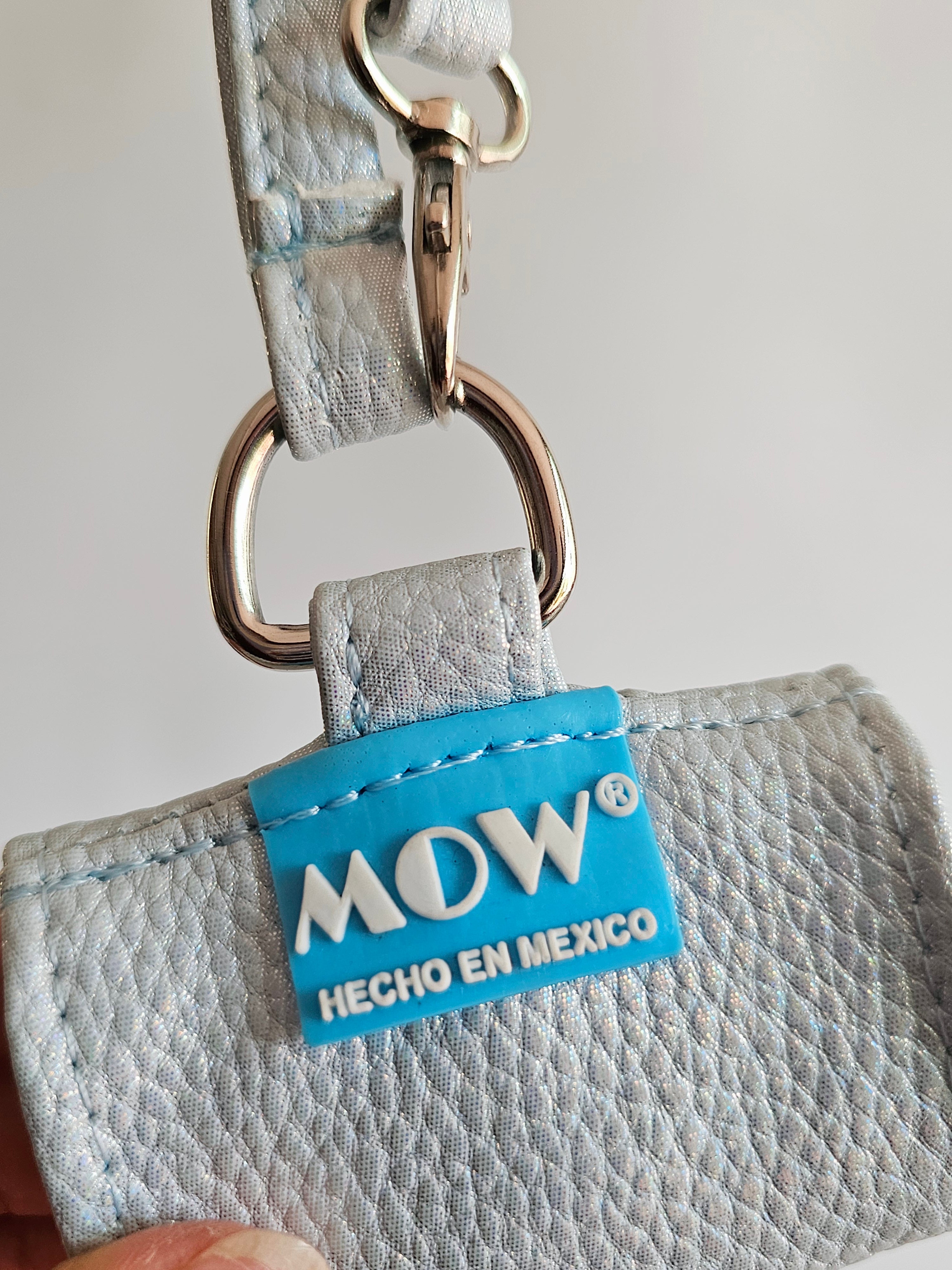 Clip de Ropa Azul Claro Glitter