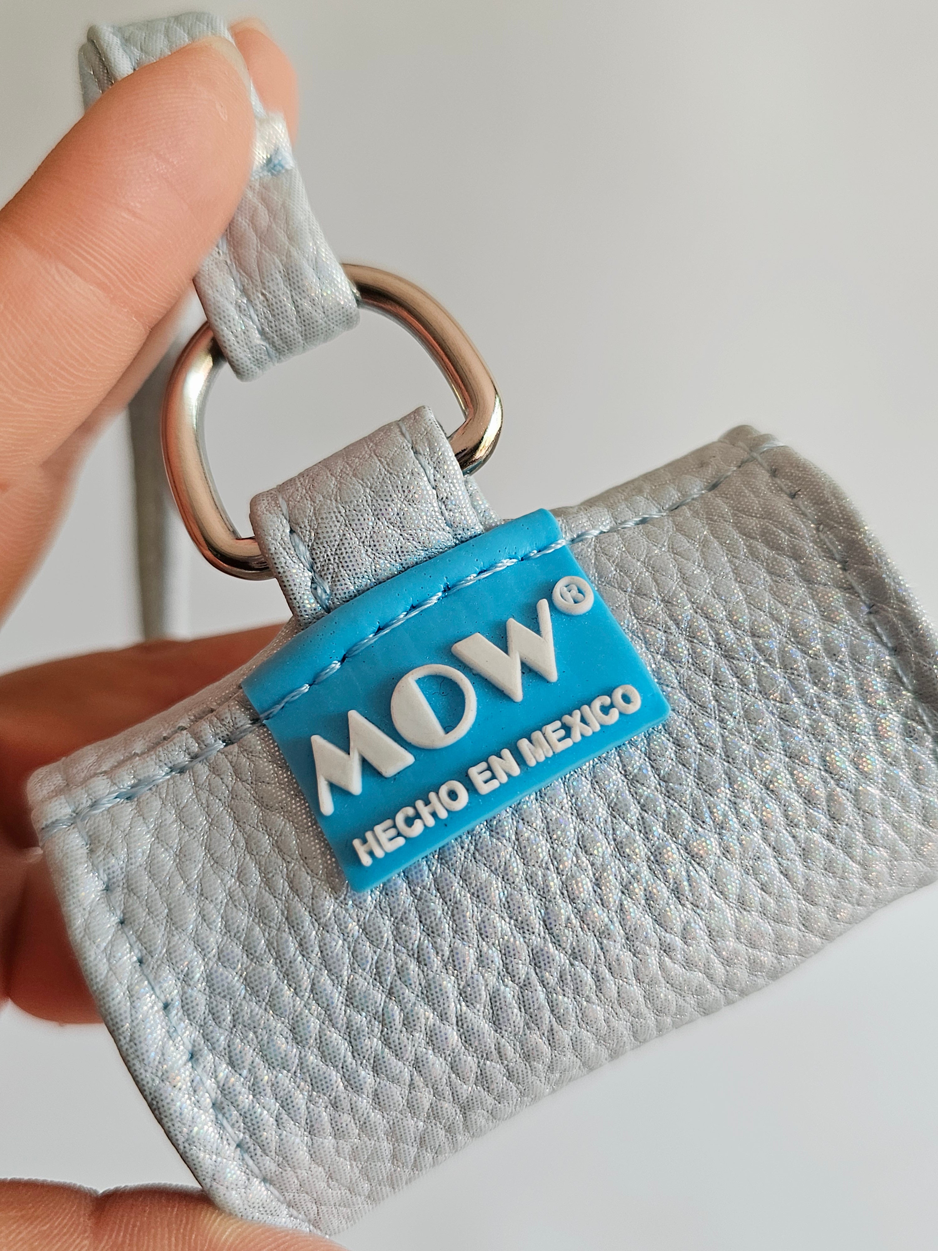 Clip de Ropa Azul Claro Glitter