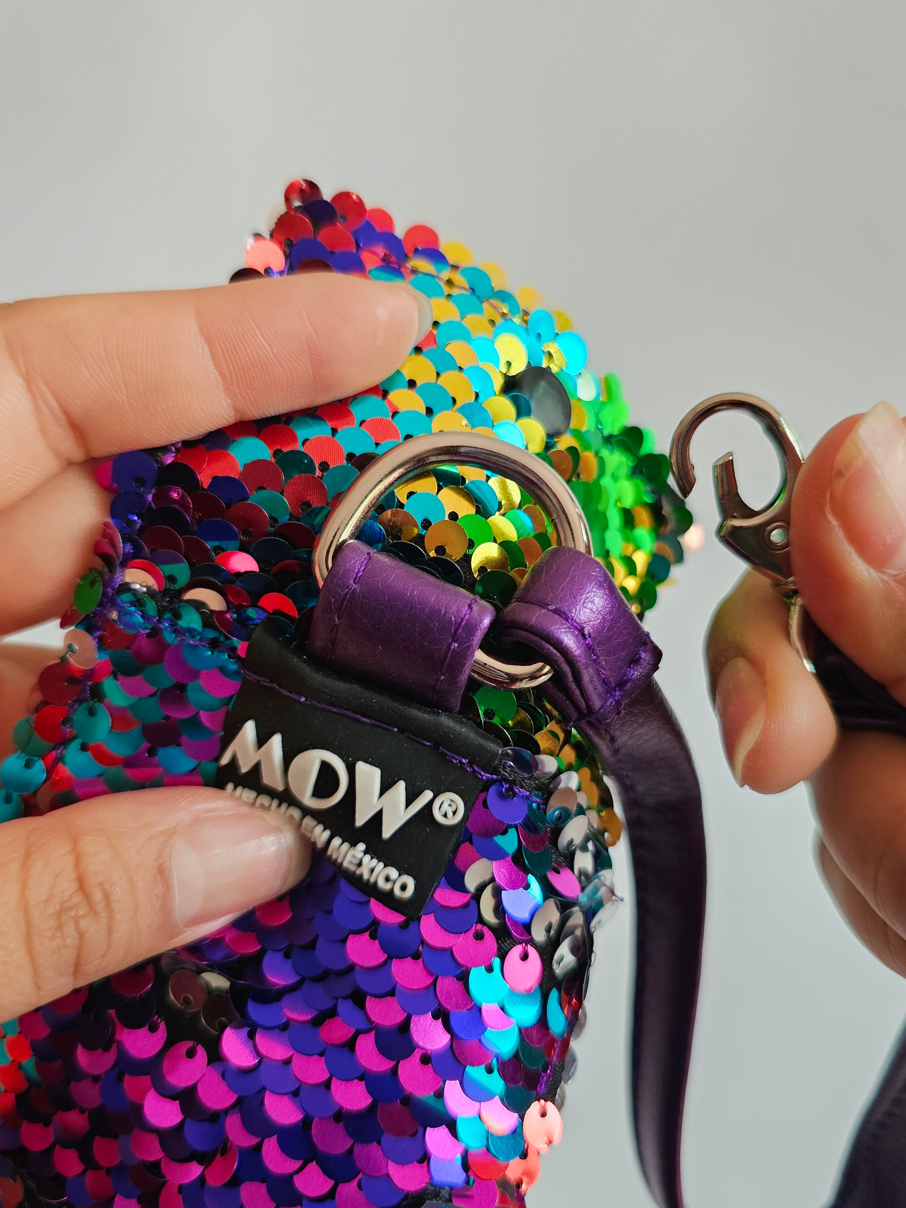 Clip de Ropa Lentejuela Arcoiris