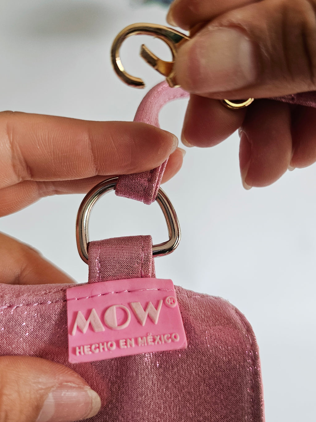 Clip de Ropa Rosa Glitter