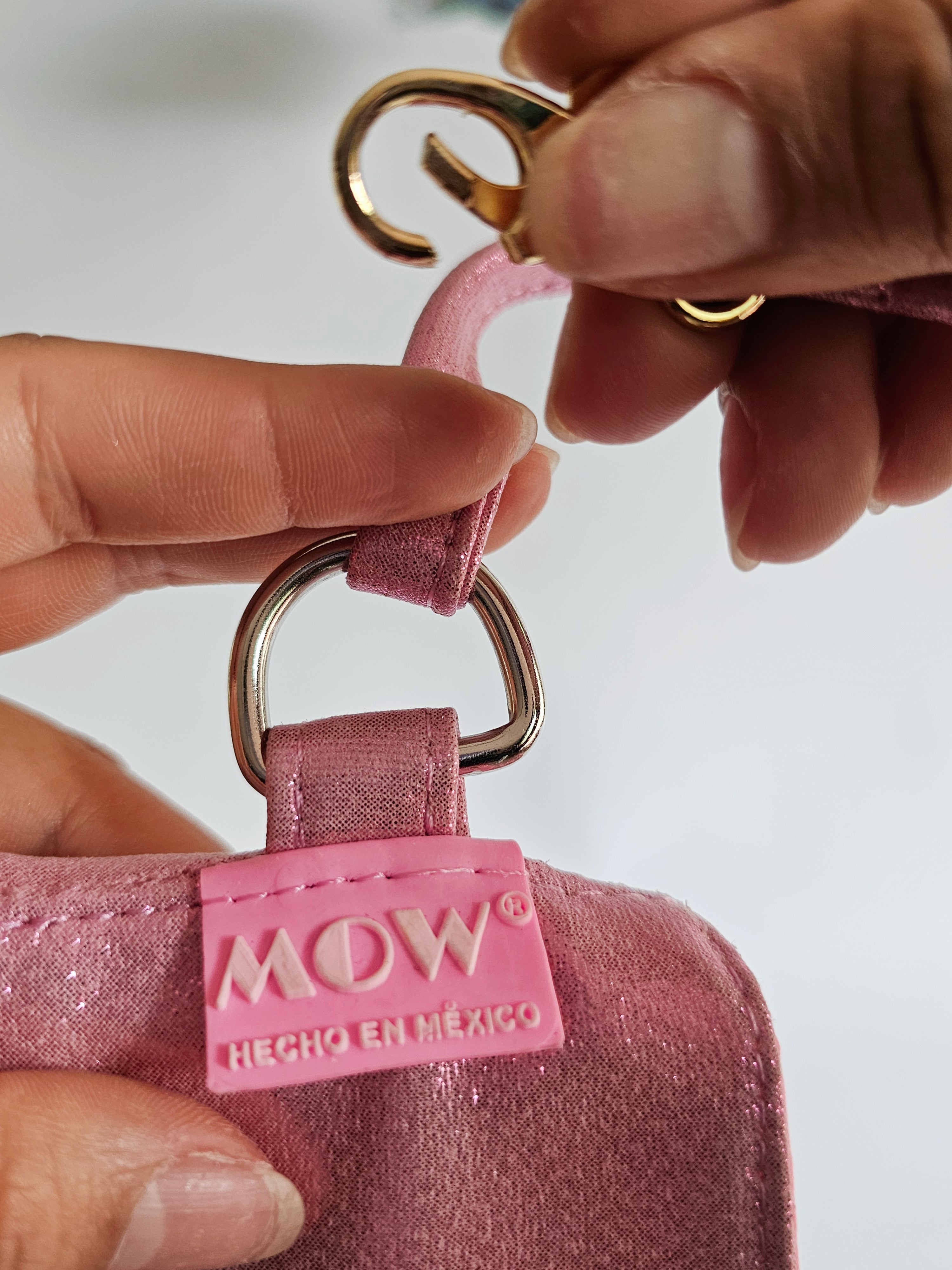 Clip de Ropa Rosa Glitter