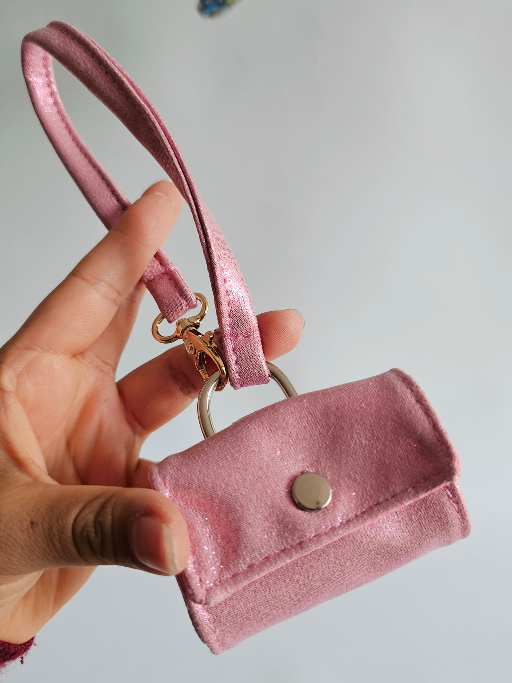 Clip de Ropa Rosa Glitter