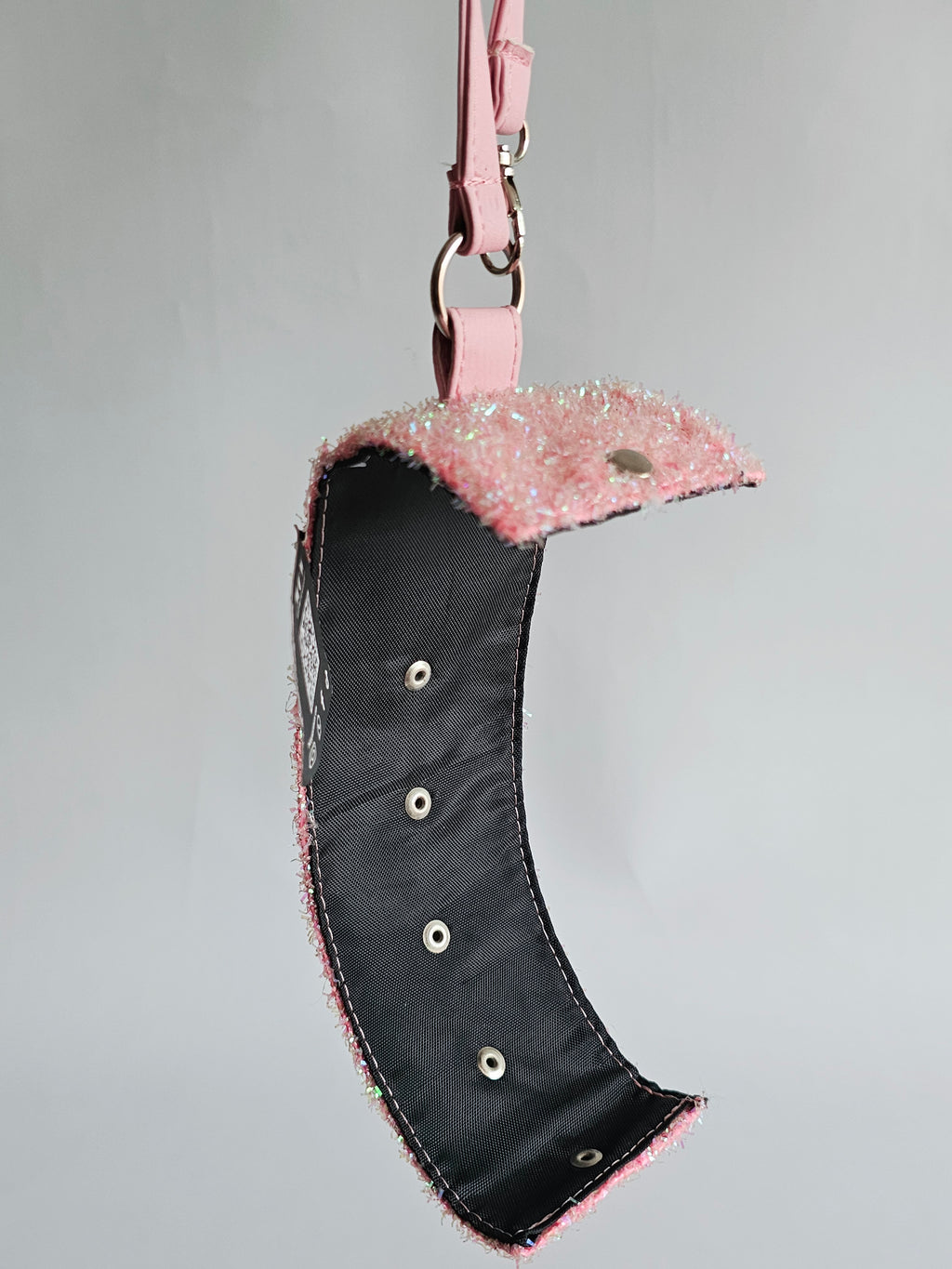 Clip e Ropa Rosa Glitter Escarchado