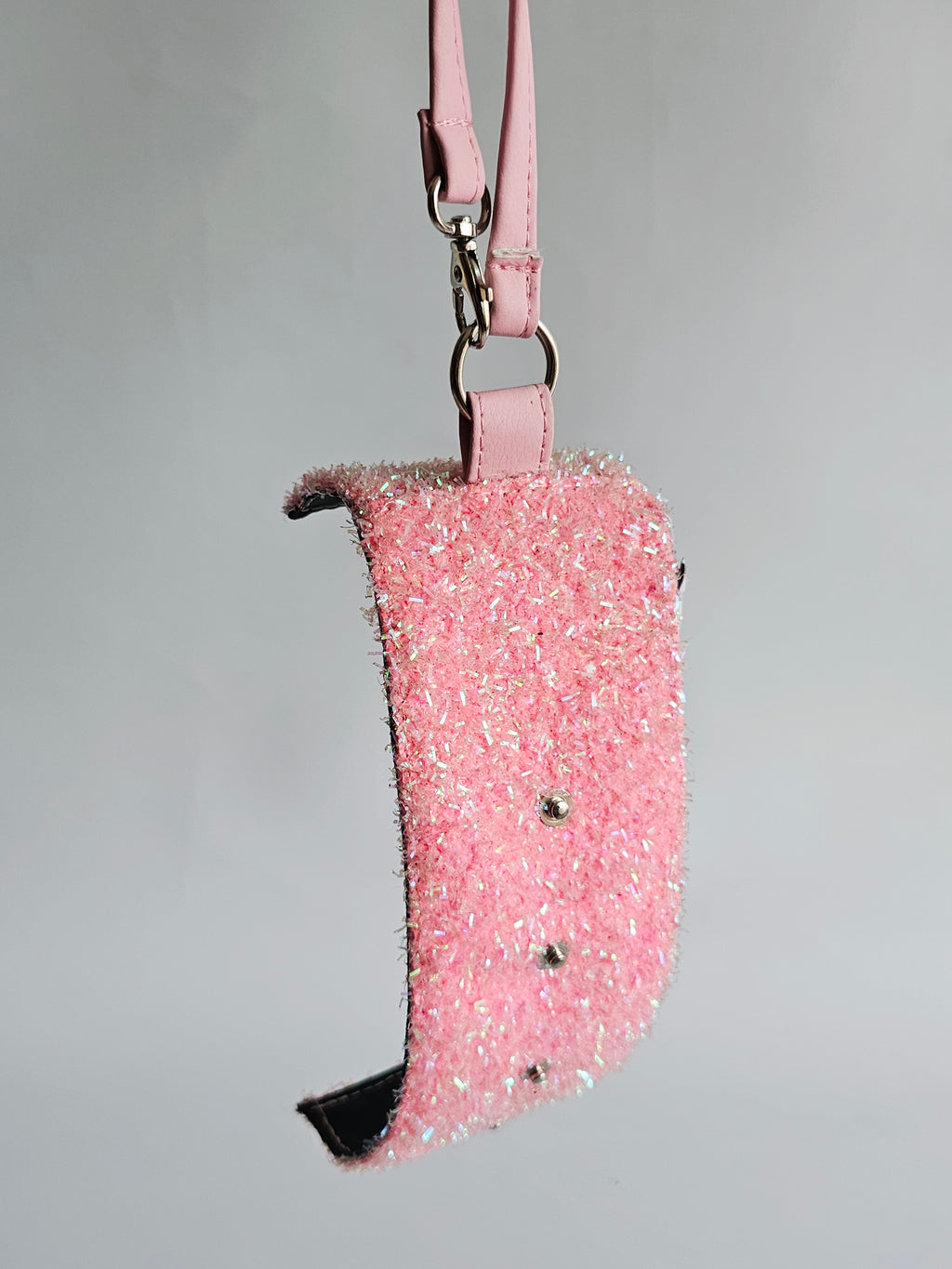 Clip e Ropa Rosa Glitter Escarchado